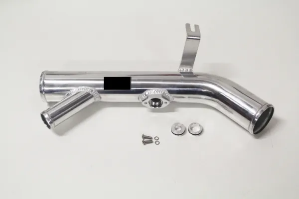 Druckrohr / Throttlepipe Alu für 1.8TSI 2.0 TFSI mit Geräuschverstärkerabgang