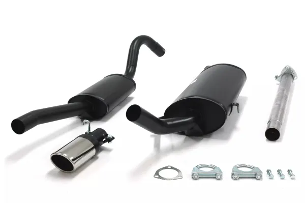 Simons Aluminisierte Sportauspuffanlage 70x90 mm Oval für SAAB 900i 8V/16V Kat. 2.0