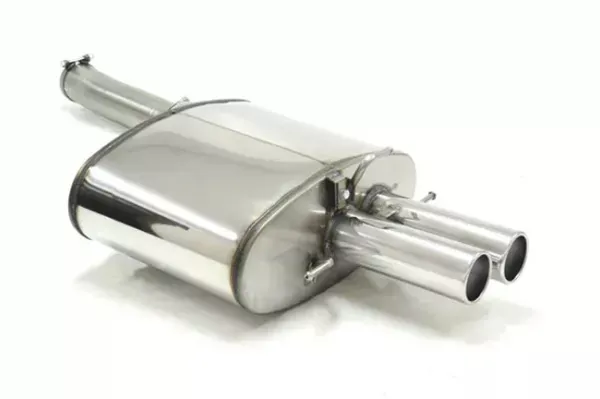 Simons Edelstahl Sportauspuffanlage 2x 80mm Rund für BMW 5er E61 550i V8 Touring