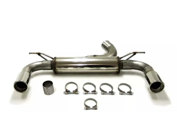 Simons Edelstahl Sportauspuffanlage Duplex 90 mm für BMW F3 316, 318D, 320D