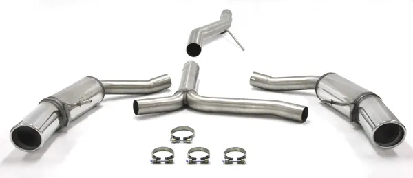 Simons Edelstahl Sportauspuffanlage Duplex L+R 1x100 mm für Audi A4 (B8) 2wd/Quattro Limousine/Avant/Allroad/Kombi 2.7TDI/3.0TDI EG-Genehmigung (eintragungsfrei)