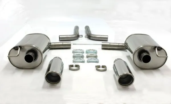 Simons Edelstahl Sportendtopf Duplex 100 mm für Audi A6 (C6) Quattro Limousine/Avant/Allroad/Kombi 2.4/2.8/3.0TFSi/3.2/4.2/2.0TDI/2.7TDI/3.0TDI