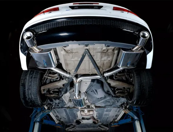 Simons Edelstahl Sportendtopf Duplex L+R 1x100 mm für Audi A4 (B8) 2wd/Quattro Limousine/Avant/Allroad/Kombi 1.8T/2.0T EG-Genehmigung