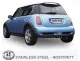 Simons Edelstahl Sportauspuff 2x 80 mm Rund für Mini Cooper S R53