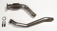 Hosenrohr Downpipe für Audi A4 B7 2.0 TFSI ø 76mm mit 200 Zellen Rennkat/Metallkat edelstahl