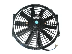 Motorsportlüfter 12v 80Watt ø 305mm Flügel ø 275mm Tiefe 65mm saugend und blasend