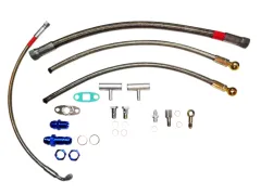 Öl und Wasseranschlusskit für VW 16v G60 Turbo gleitgelagerte Turbos GT25, T3/T4 T3