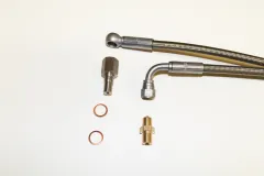 Ölzulaufleitung für VR6, 1.8T, R32 mit Ölrestiktor 1,20 Meter PTFE