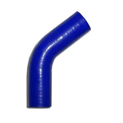 Silikonbogen 45° Grad 38mm innendurchmesser blau L 100mm 3 lagig 4mm Wandstärke