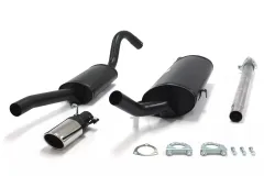 Simons Aluminisierte Sportauspuffanlage 70x90 mm Oval für SAAB 900i 8V/16V Kat. 2.0