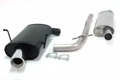 Simons Chromstahl Sportauspuff 100mm Rund  für Peugeot 406 Limousine / Coupe 3.0 V6