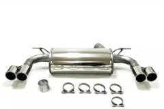 Simons Edelstahl Sportauspuffanlage Duplex 2x80 mm für BMW F30 320i, 330i