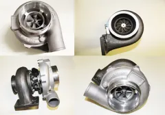Turbolader GT3076 HF High Flow 60A/R - 82A/R T3 Flansch - 4-Bolt Anschluss, gleitgelagert